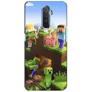 Чохли для Realme X2 Pro (Персонажі МайнКрафт) (Майн-крафт)
