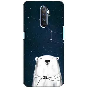 Силиконовый бампер с картинкой животных для Realme X2 Pro (Медведица)