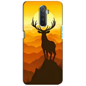 Чехлы с изображением разных животных для Realme X2 Pro (Силуэт Оленя)
