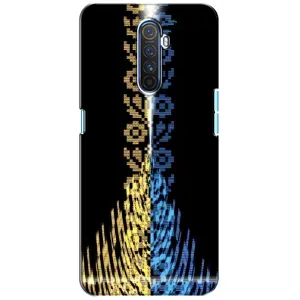 Силиконовый Чехол на Realme X2 Pro (Патриотическая вышиванка)