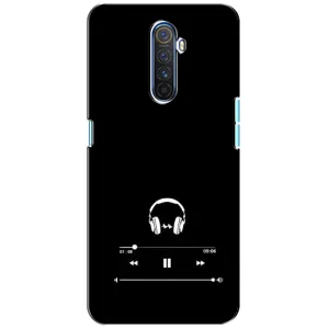 Чохол з картинками на чорному фоні для Realme X2 Pro (Плеєр)