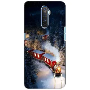 Силиконовый бампер на рождество для Realme X2 Pro (Поезд)