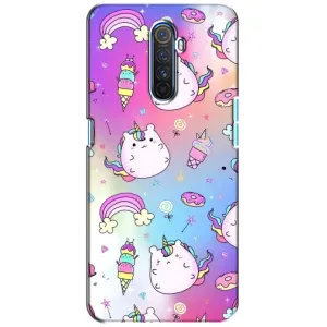 Чехол Unicorn на Realme X2 Pro (Радуга и Единорог)