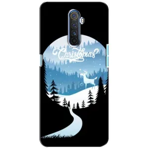 Силиконовый бампер на рождество для Realme X2 Pro (Рождественский Олень)