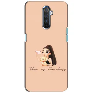 Силиконовый Чехол на Realme X2 Pro с картинкой Стильных Девушек (С собакой)