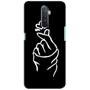 Чохол (Знак сердечка) для Realme X2 Pro (Сердечко на чорному)