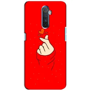 Чохол (Знак сердечка) для Realme X2 Pro (Сердечко на червоному)