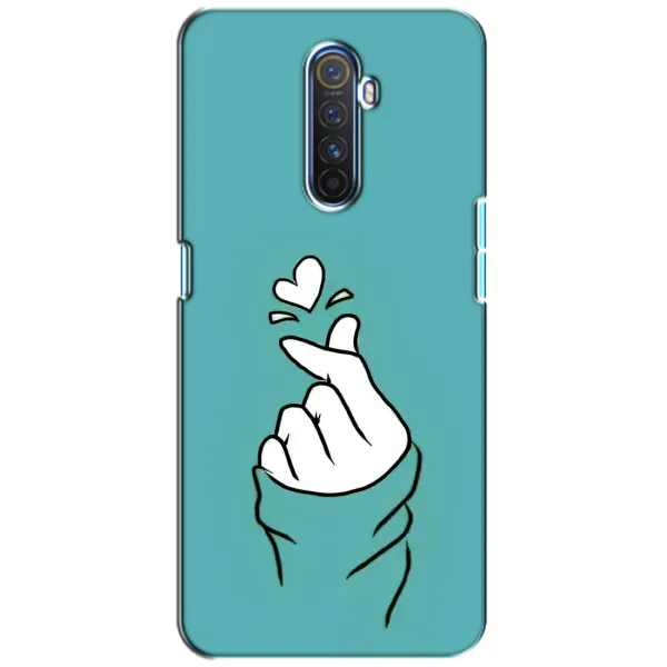 Чехол с рисунком «Сердечко на бирюзовом» для Realme X2 Pro Чехол с рисунком «Сердечко на бирюзовом» для Realme X2 Pro