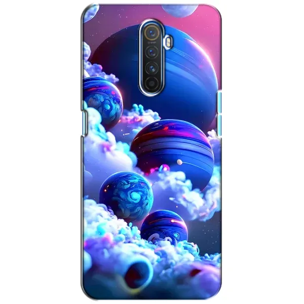 Чехол с рисунком «Синие планеты» для Realme X2 Pro