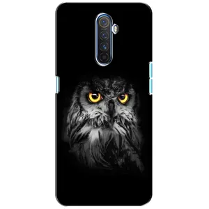 Чохли з принтом СОВИ для Realme X2 Pro (Сова на чорному)