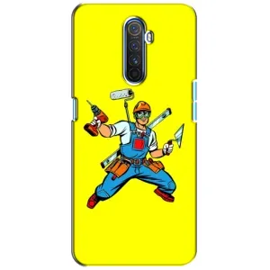 Силиконовый бампер (Работники) на Realme X2 Pro (Строитель)