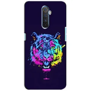 Силиконовый бампер с картинкой животных для Realme X2 Pro (Тигр-Арт)
