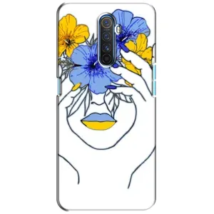 Чехол на Realme X2 Pro Украинский дизайн (Украинка на всю голову)