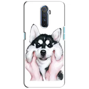 Бампер для Realme X2 Pro з картинкою "Песики" (Собака Хаскі)