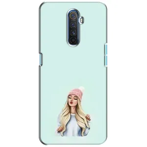 Силиконовый Чехол на Realme X2 Pro с картинкой Стильных Девушек (В шапке)