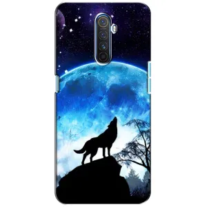 Чехол с Волком на Realme X2 Pro (Воет на луну)