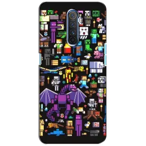 Чохол Майнкрафт для Realme X2 Pro (Усі персонажі)