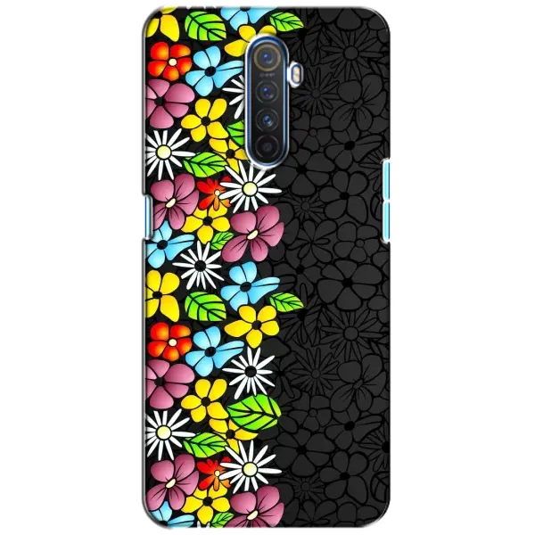 Чехол с рисунком «Яркие цветы на черном» для Realme X2 Pro Чехол с рисунком «Яркие цветы на черном» для Realme X2 Pro