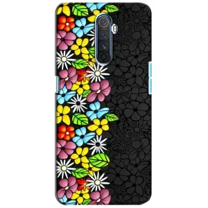 Чехол с Цветами для Realme X2 Pro (Яркие цветы)