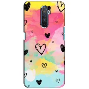 Чохли з тематикою "Маленькі Сердчеки" на Realme X2 Pro (Яскраві серця)
