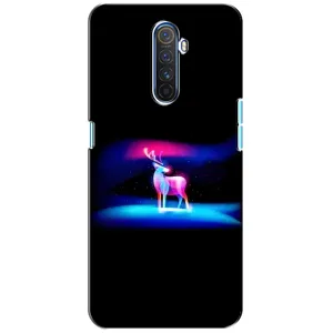Силиконовый бампер с картинкой животных для Realme X2 Pro (Яркий олень)