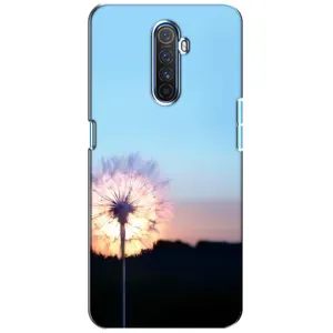 Силиконовый Чехол с одуванчиками на Realme X2 Pro (Закат с одуванчиком)