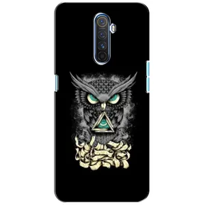 Чохли з принтом СОВИ для Realme X2 Pro (Зелені очі)