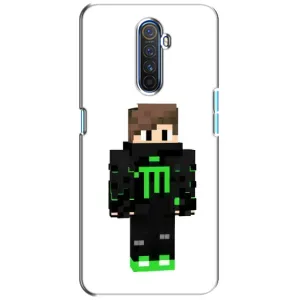 Чохли для Realme X2 Pro (Персонажі МайнКрафт) (Зелений хлопчик)