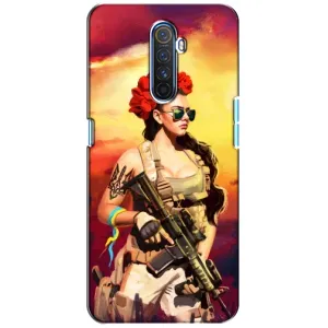 ЗСУ Чехлы (TPU) для Realme X2 Pro (Женщина солдат)