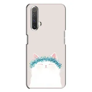 Чехол на тематику: Коты для Realme X3 (Белый котик)