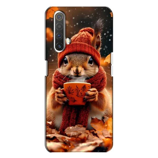Чехол с рисунком «Белка с кофе» для Realme X3 Чехол с рисунком «Белка с кофе» для Realme X3