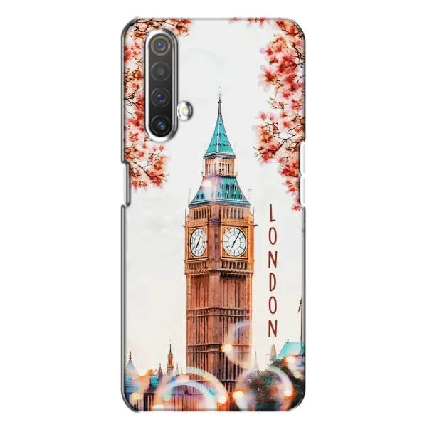 Чехол с рисунком «Часы Лондон» для Realme X3