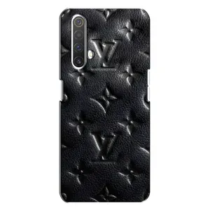 Текстурный Чехол Louis Vuitton для Реалми Х3 (Черный ЛВ)