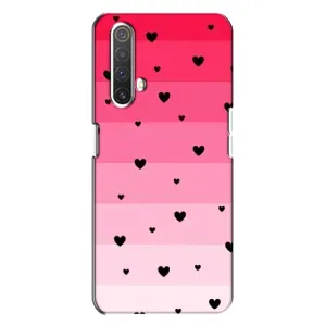 Чехлы с тематикой "Маленькие Сердечки" на Realme X3 (Чорные сердечки)