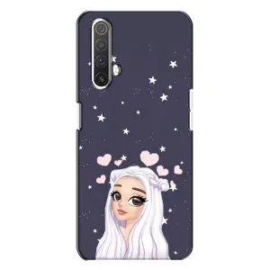 Чохол Стильні дівчата на Realme X3 (Дівчина та серця)