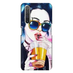 Чохол з картинкою Модні Дівчата Realme X3 (Дівчина з коктейлем)