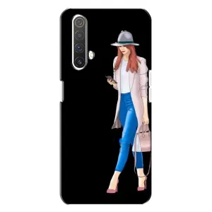 Чохол з картинкою Модні Дівчата Realme X3 (Дівчина з телефоном)