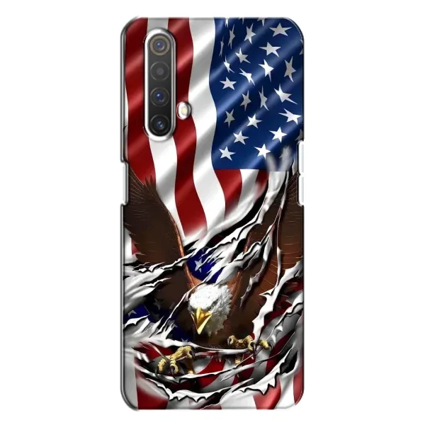 Чехол с рисунком «Флаг USA» для Realme X3