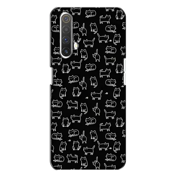 Чехол с рисунком «Котики на черном» для Realme X3 Чехол с рисунком «Котики на черном» для Realme X3