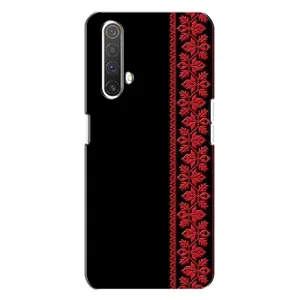 Силиконовый Чехол на Realme X3 (Красная Вышиванка)