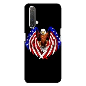 Чехол Флаг USA для Realme X3 (Крылья США)