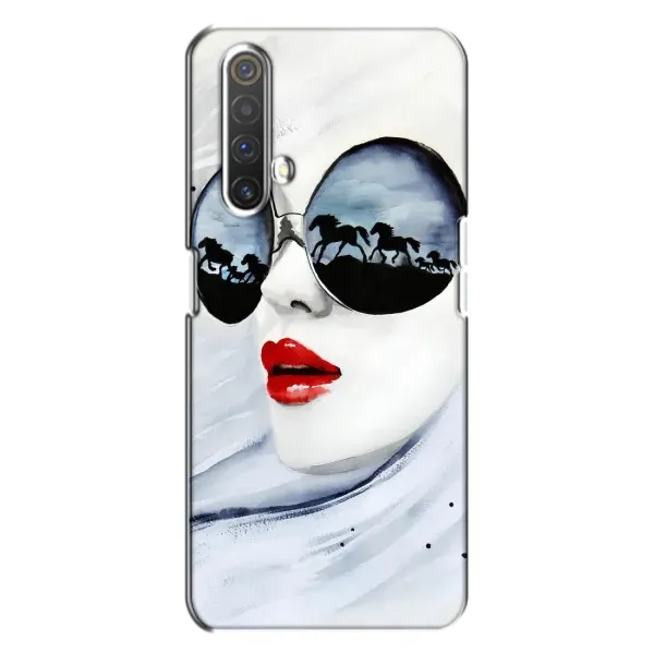 Чехол с рисунком «Любительница коней» для Realme X3