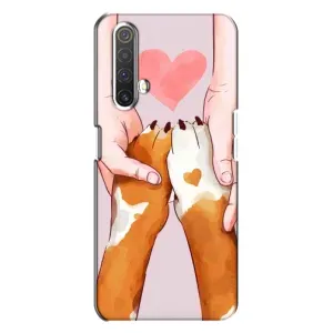 Чехол (ТПУ) Милые собачки для Realme X3 (Любовь к собакам)