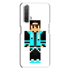 Чохли для Realme X3 (Персонажі МайнКрафт) (Хлопчик у блакитному)