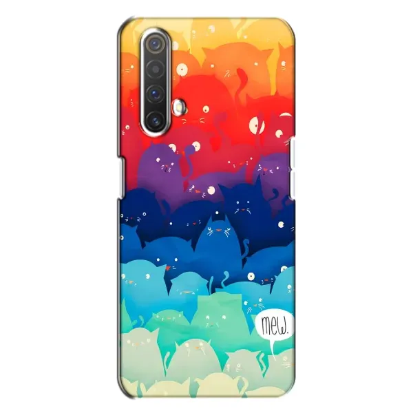 Чехол с рисунком «Mew» для Realme X3