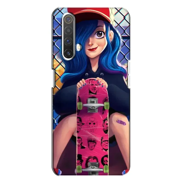 Чехол с рисунком «Модная девушка» для Realme X3