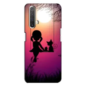 Девчачий Чехол для Realme X3 (На качели)
