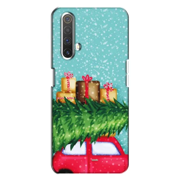 Чехол с рисунком «Новогодние подарки» для Realme X3