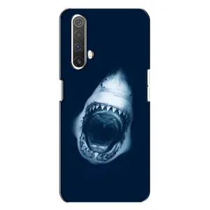 Силиконовый бампер с картинкой животных для Realme X3 (Пасть Акулы)