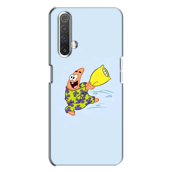 Чехол с рисунком «Патрик с подушкой» для Realme X3